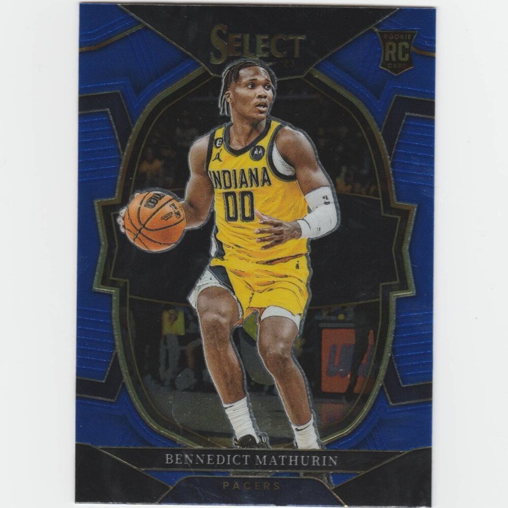 Bennedict Mathurin Blue Concourse Rookie Card Indiana Pacers Perfect Card!!